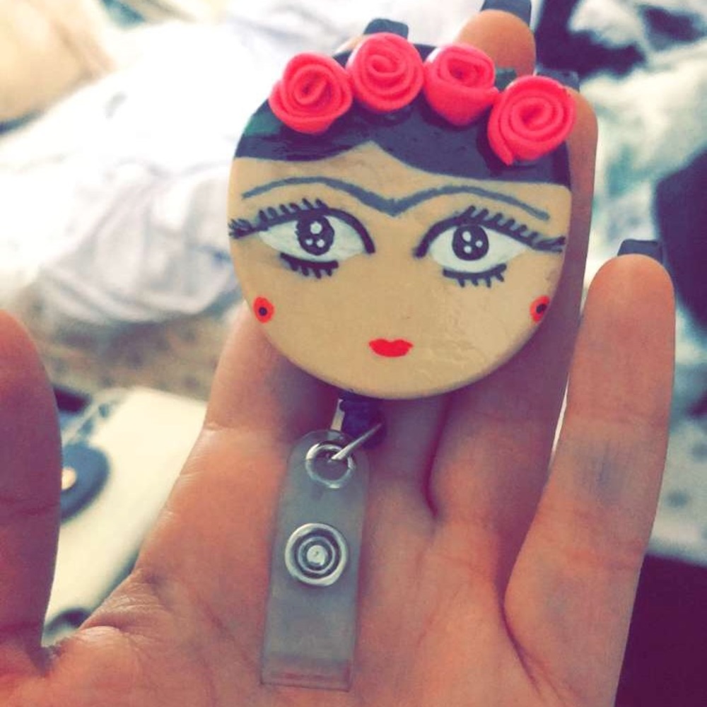 Frida Kahlo Badge Holder